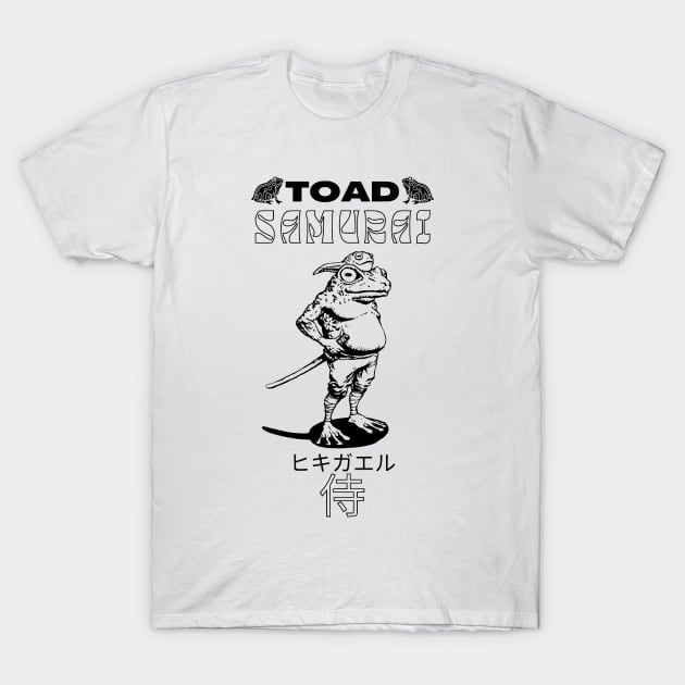 Toad Samurai Illustration T-Shirt by CreatorJ